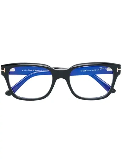 Tom Ford Eyewear Rechteckige Brille - Schwarz In Black
