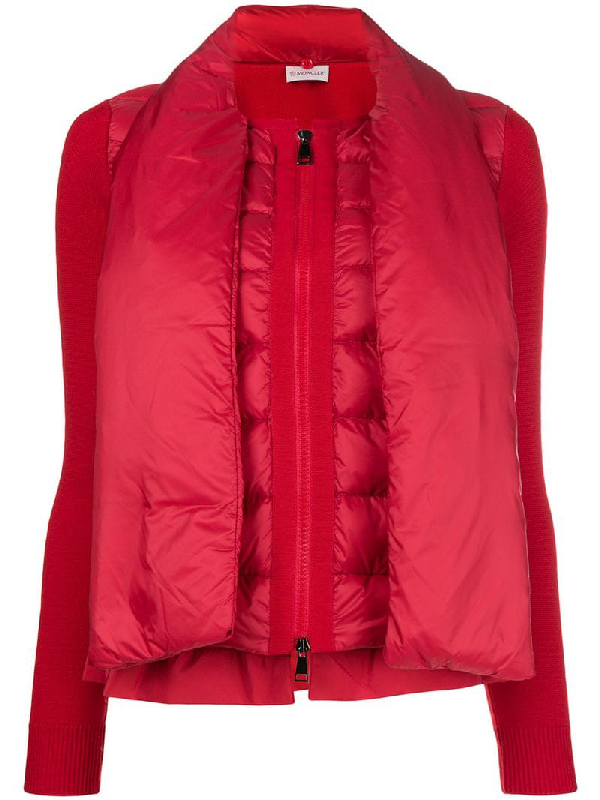 Moncler Down-filled Tie Neck Jacket In 