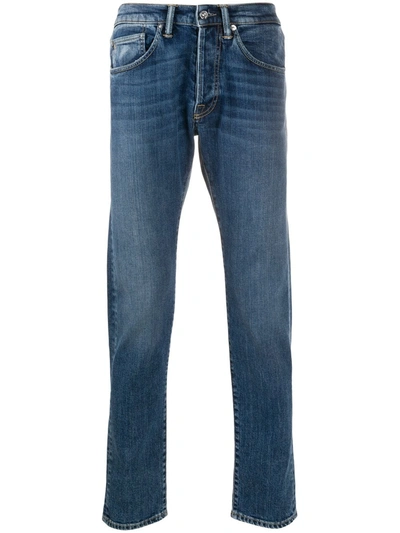 Nine In The Morning Mid-rise Slim Fit Faded Effect Jeans In Blue