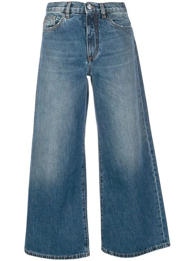 Nine In The Morning Cropped Denim Jeans - Blue