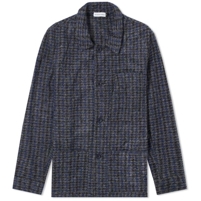 Pop Trading Company Pop Trading Company Metrospective Wool Check Jacket In Blue