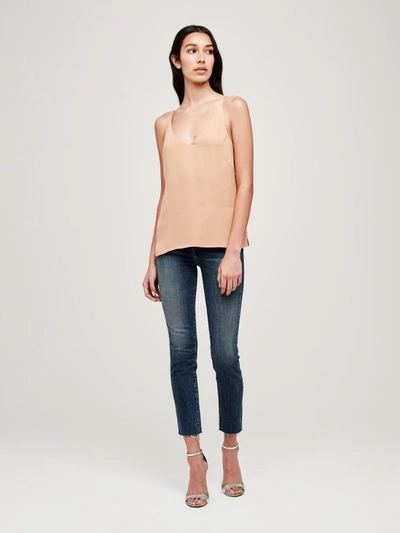 L Agence Gabriella Camisole Tank In Marcona Almond