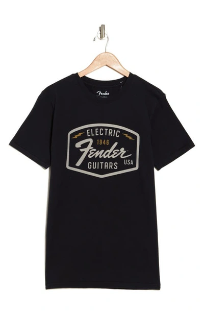 American Needle Fender Graphic T-shirt In Black
