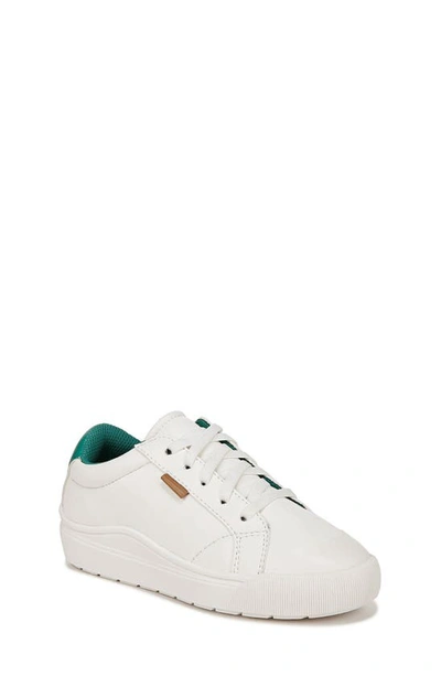 Dr. Scholl's Kids' Time Off Sneaker In White/ Court Green