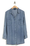 Velvet Heart Riley Long Sleeve Tencel® Lyocell Button-up Shirt In 405 Malibu
