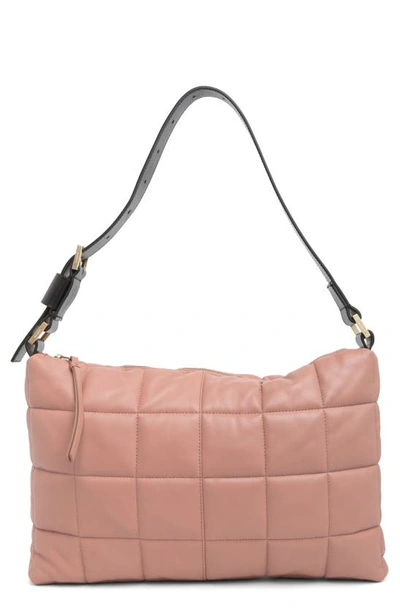 Allsaints Edbury Leather Shoulder Handbag In Pink