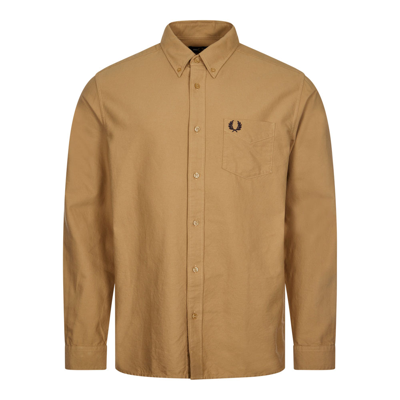 Fred Perry Oxford Shirt In Grey