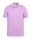 Kangra Cashmere Kangra Man Sweater Mauve Size 42 Cotton In Purple