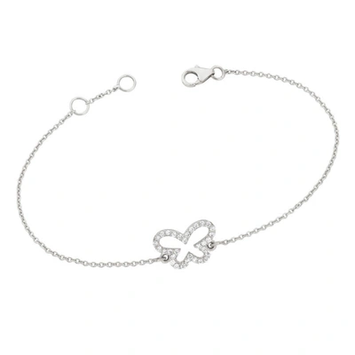 Ariana Rabbani Diamond Butterfly Bracelet White Gold