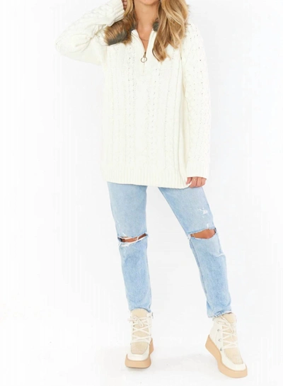 Show Me Your Mumu Sun Valley In Cream In White
