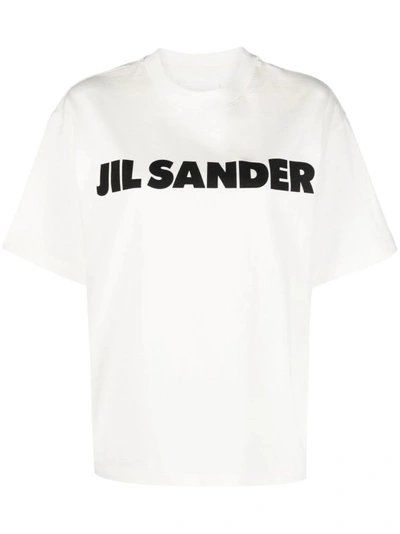 Jil Sander T-shirt Logo Print S/s W White