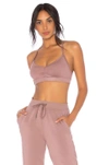 Alo Yoga Sunny Strappy Bra In Mauve