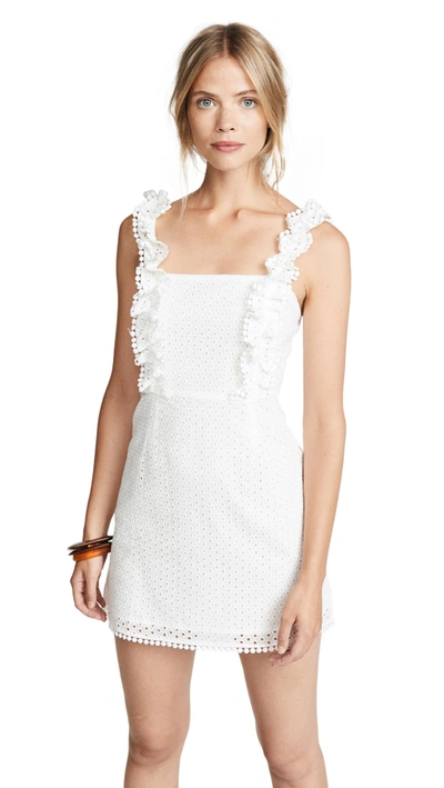 The Line Up Eyelet Dress In White