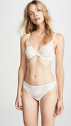 Natori Flora Unlined Bra In Warm White