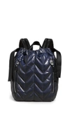 Studio 33 Nifty Drawstring Backpack In Navy