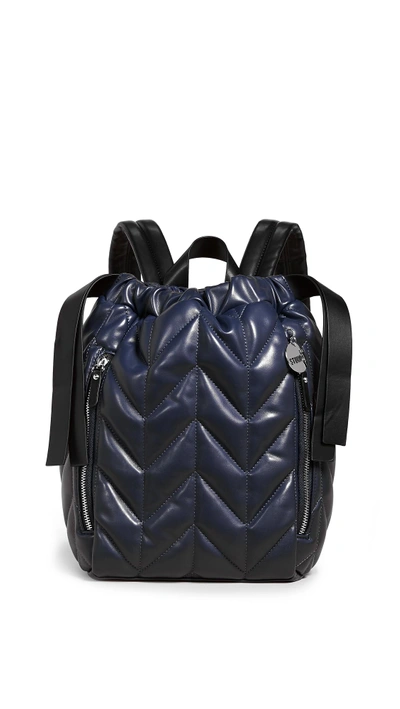 Studio 33 Nifty Drawstring Backpack In Navy