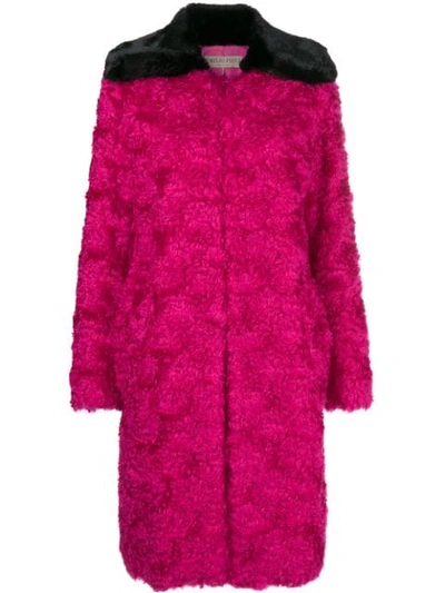 Emilio Pucci Contrast Oversized Coat - Pink