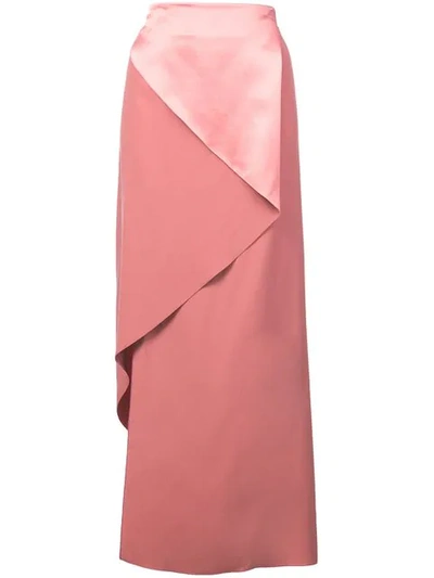 Dion Lee Bias Fold Skirt In Pink