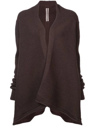 Rick Owens Oversized Knit Cardigan - Brown