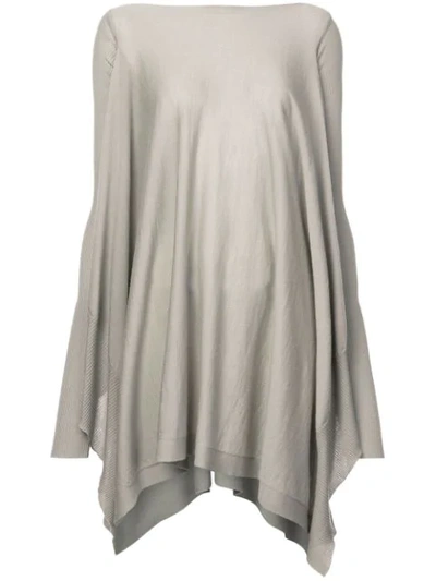 Rick Owens Boat Neck Tunic - Grey