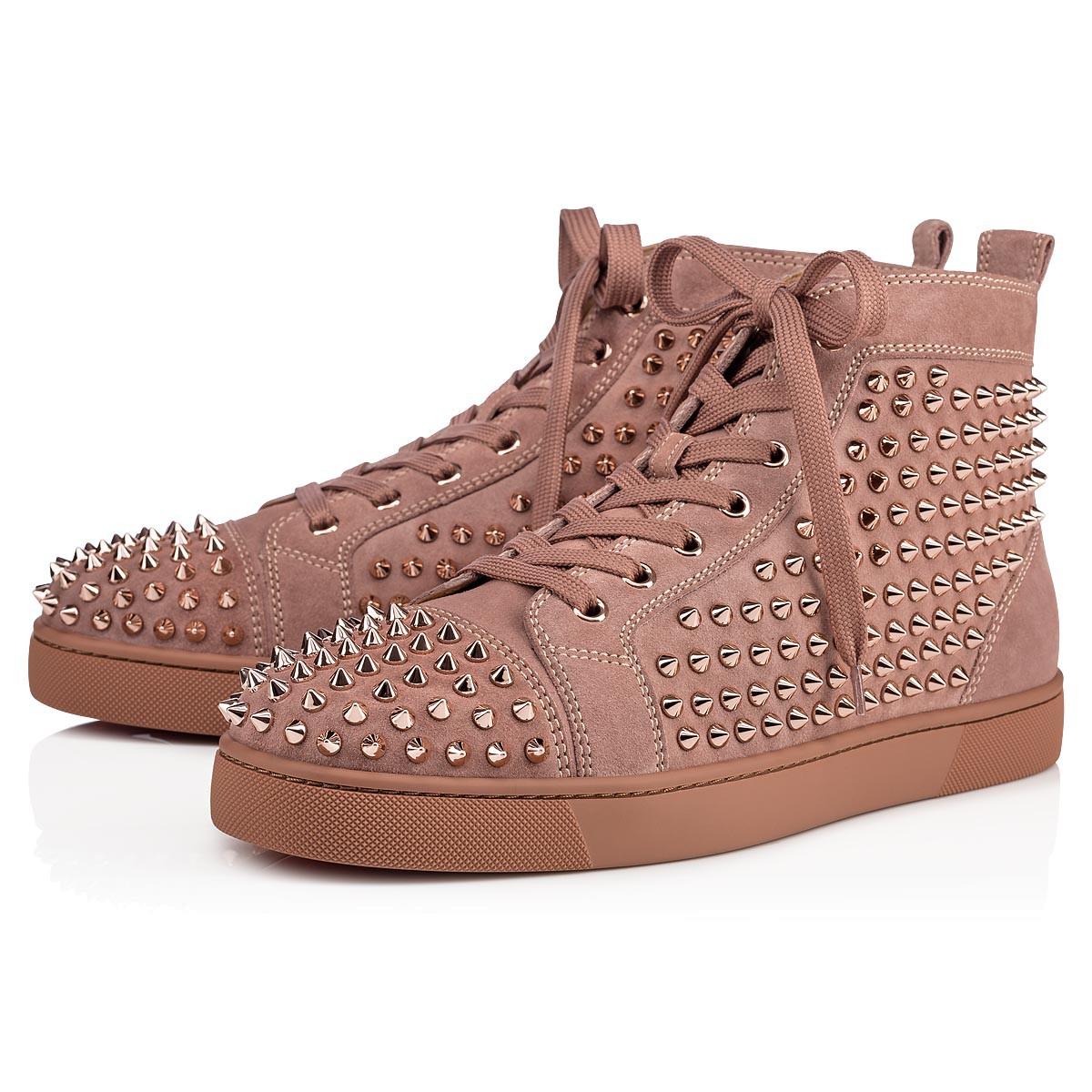pink louboutin sneakers