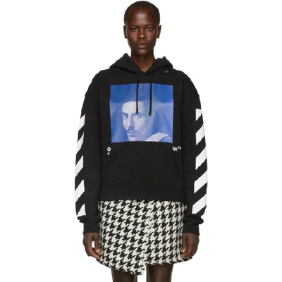 Off white Bernini Printed Cotton Hoodie In Black ModeSens