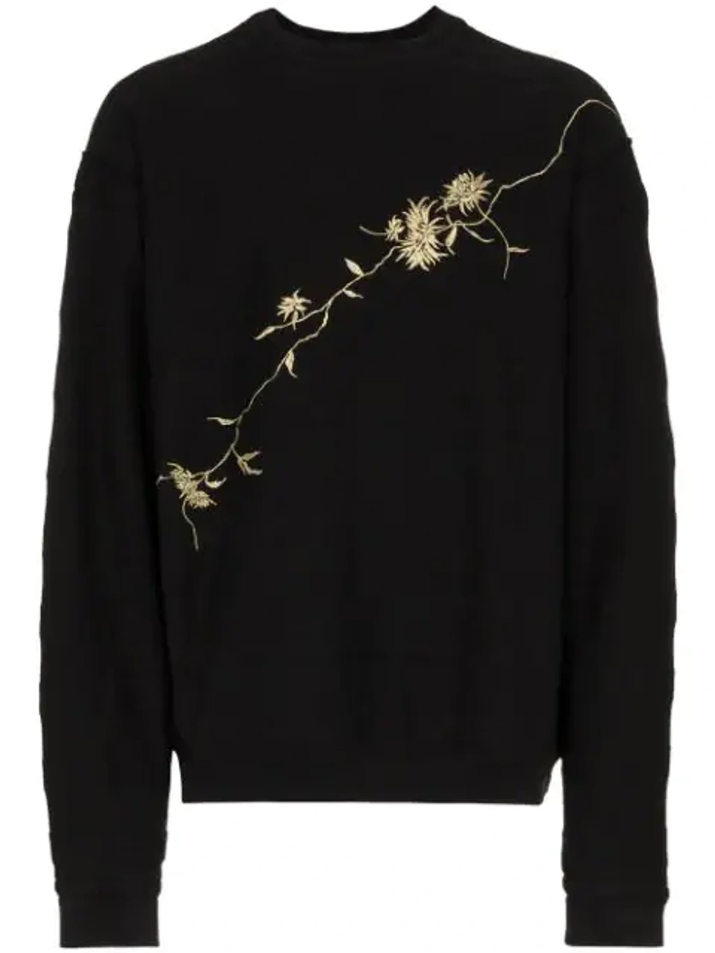 Haider Ackermann Oversized Embroidered Loopback Cotton-jersey