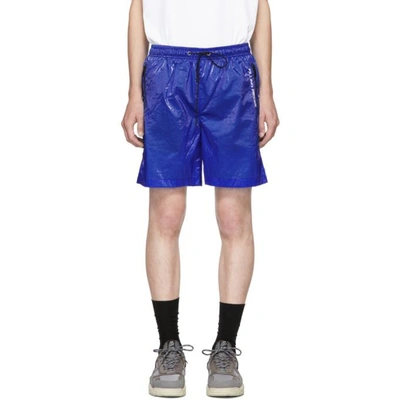 Filling Pieces Blue Translucent Track Shorts In 1884.blue
