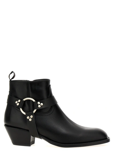 Sonora Dulce Belt Boots, Ankle Boots Black