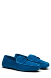 Swims Luxe Lace-up Driving Loafer In Fjord Blue