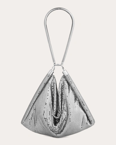 Rabanne Women's Soft Metallic Pocket Bag In Silver