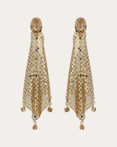 Rabanne Women's Crystal Mesh Drop Earrings In Gold