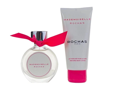 Rochas Mademoiselle 2 Pc. Gift Set For Women B/l 3.3 oz + Eau De Toilette Spr 1.7 oz