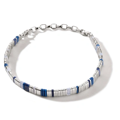 John Hardy Colorblock Choker Necklace In Silver