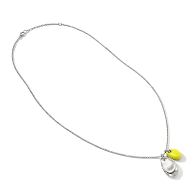 John Hardy Pebble Duo Necklace In Silver