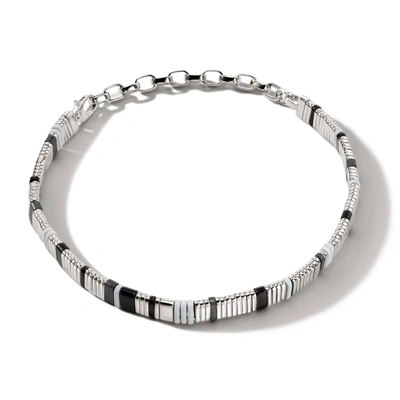 John Hardy Colorblock Choker Necklace In Silver