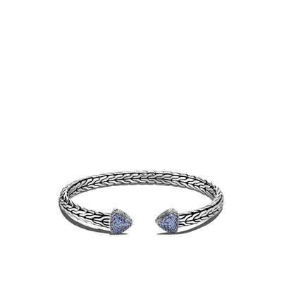 John Hardy Classic Chain Cuff Cbs905104bsp Bracelet In Blue Sapphire