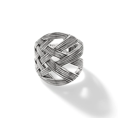 John Hardy Bamboo Woven Saddle Ring Rb50098 In Multicolor