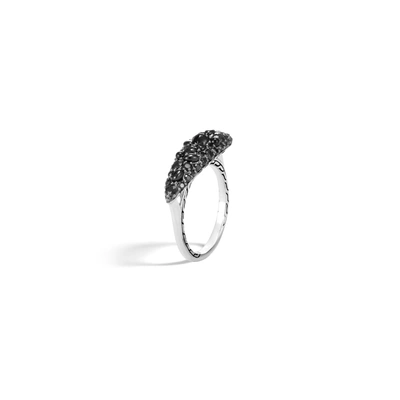 John Hardy Classic Chain Ring In Black Spinel