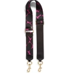 Marc Jacobs Abstract Diamond Webbing Shoulder Strap In Fuchsia Multi/gold