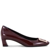 Roger Vivier Pumps Belle Vivier Trompette Aus Lackleder In Burgundy