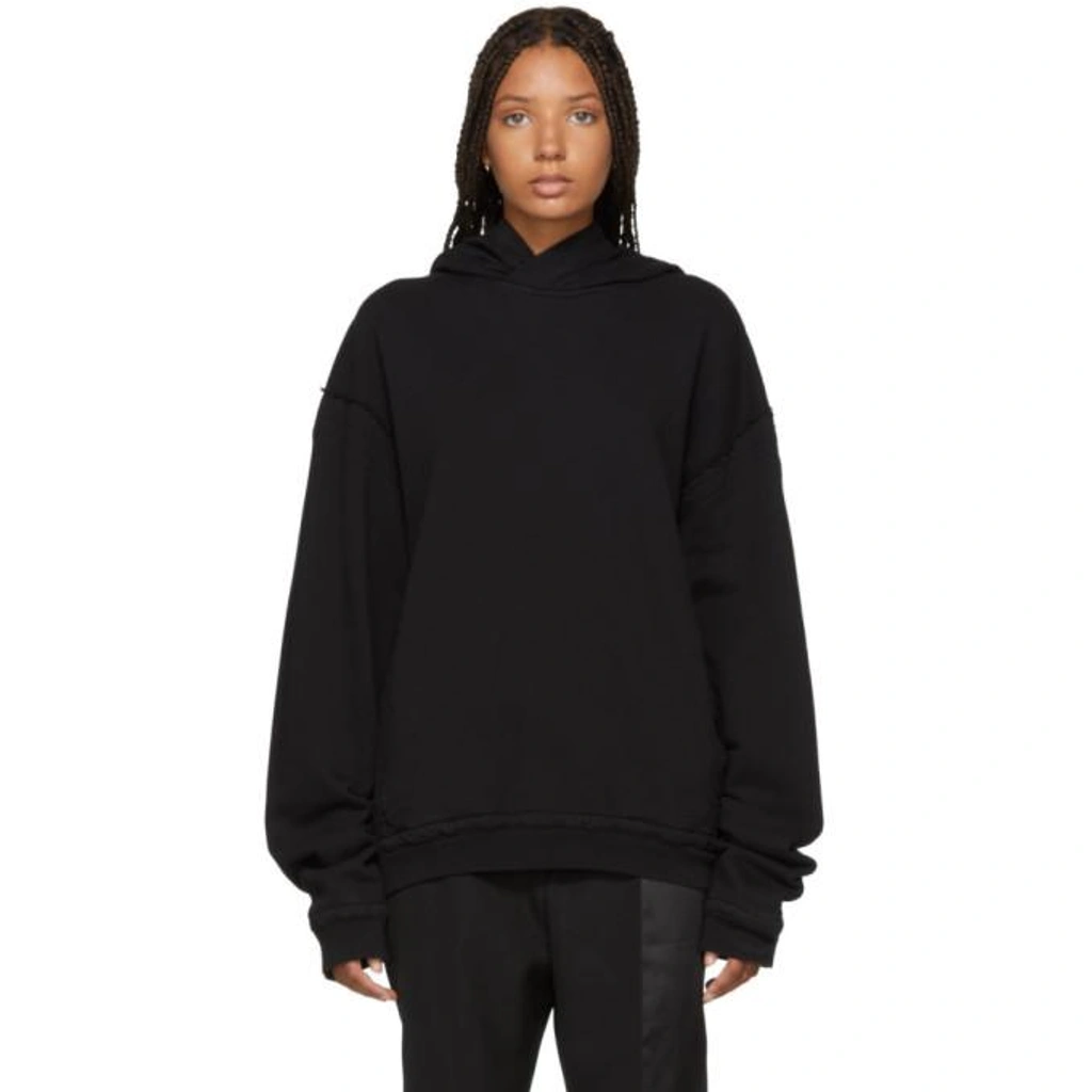 新品未使用　名作　HAIDER ACKERMANN BLACK sweat Haider Ackermann Black Embroidered Zip Hoodie Haider Ackermann