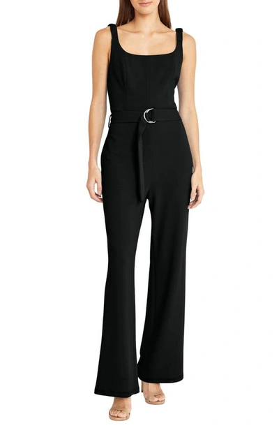 Donna Morgan Square Neck Jumpsuit In Black