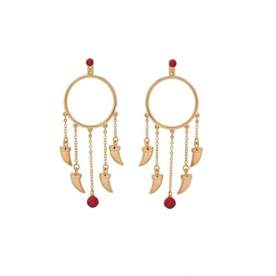 Eshvi Gold Earrings