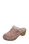 Antelope Hedy Whipstitch Clog In Blush Suede