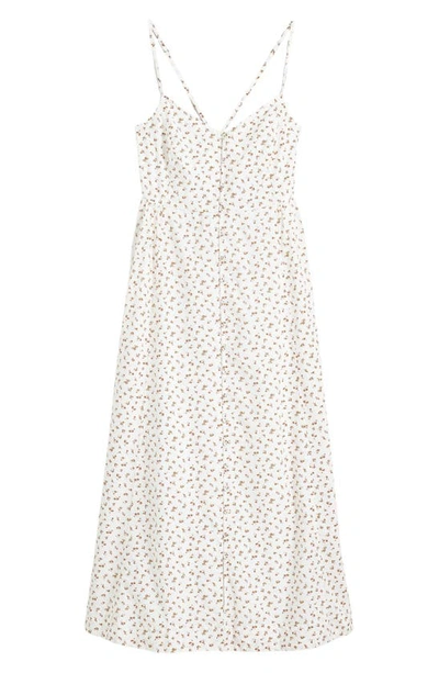 Madewell Floral Cotton Sundress In Lighthouse