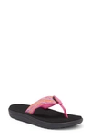 Teva Kids' Voya Flip Flop In Waves Rose Violet