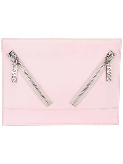 Kenzo Kalifornia Clutch In Pink