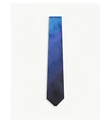 Richard James Ombre Satin Silk Tie In Cobalt