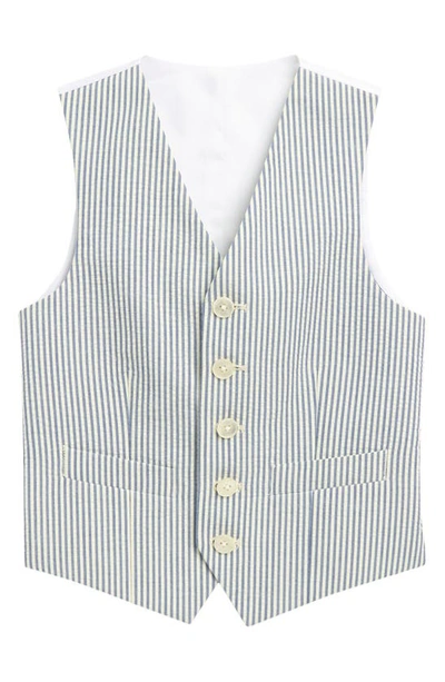 Ralph Lauren Kids' Stripe Classic Vest In Blue